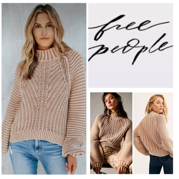 Free People Sweaters - Free People Sweetheart Chunky Knit Sweater.  NWT.